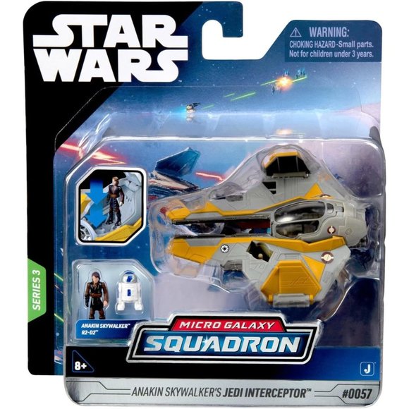 Star Wars Other - STAR WARS - Anakin Skywalker's Jedi Interceptor #0057 - Micro Galaxy Squadron Se